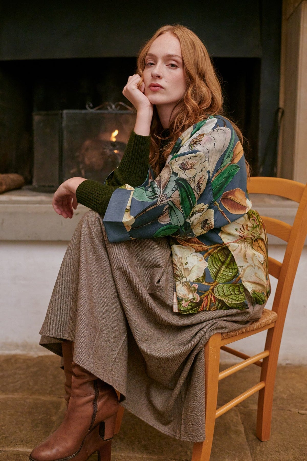 Kimono | Rhodoleia | Blue Kimonos One Hundred Stars 