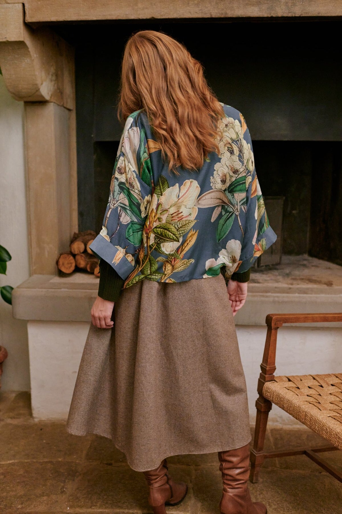 Kimono | Rhodoleia | Blue Kimonos One Hundred Stars 