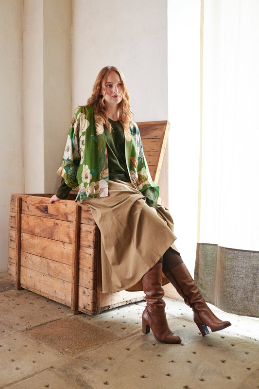 Kimono | Rhodoleia | Green Kimonos One Hundred Stars 