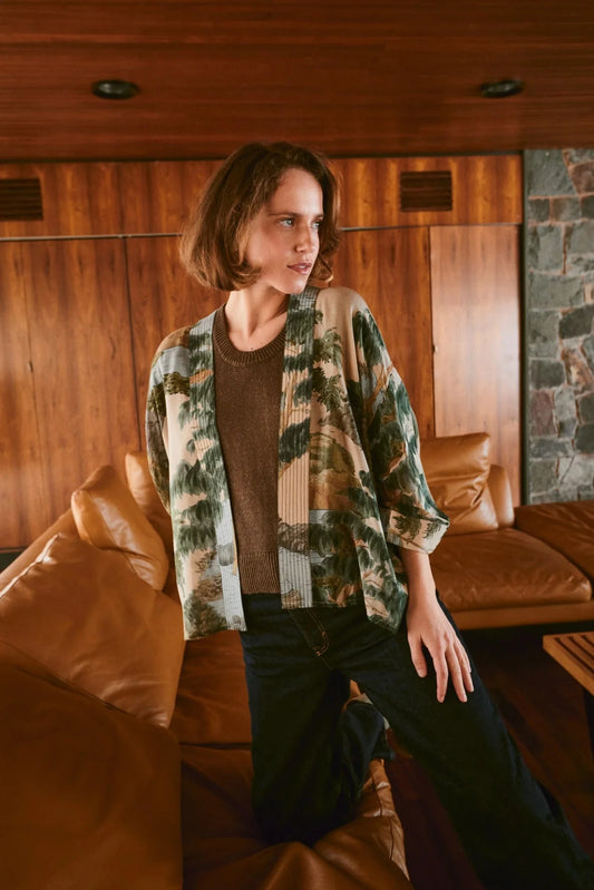 Kimono | Rivers and Trees | Natural Casual Kimonos One Hundred Stars 