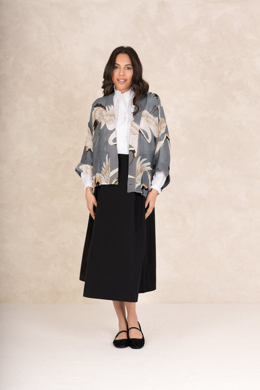 Kimono | Stork | Slate Casual Kimonos One Hundred Stars 