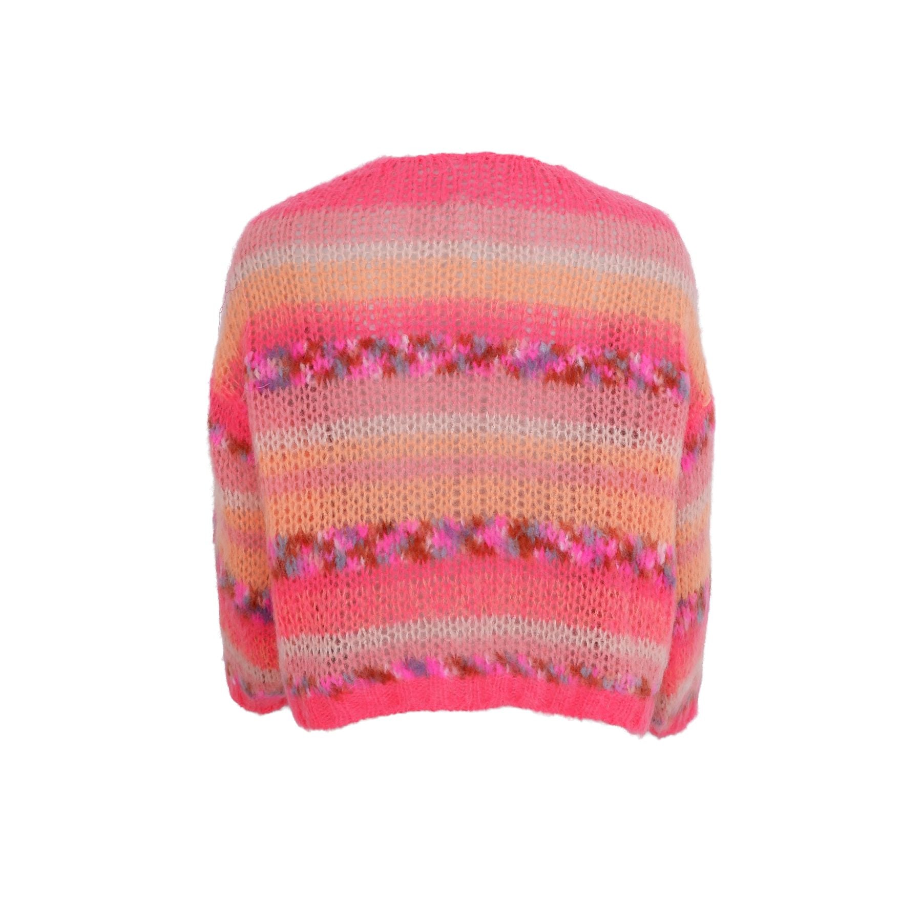 Lagoon Stripe Cardigan | Peach Multi Cardigan Black Colour 