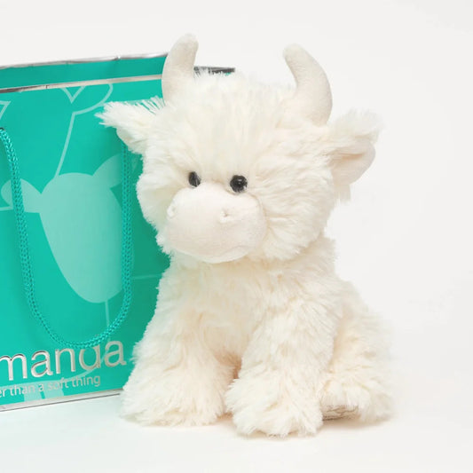 Large Highland Cow Soft Toy | Cream Soft Toy Jomanda 