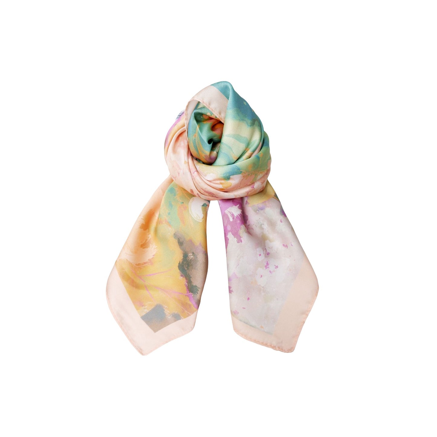 Laude Mini Scarf | Peach Scarves Black Colour 