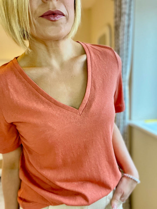 Laura T Shirt | Pink Tee French Edit 