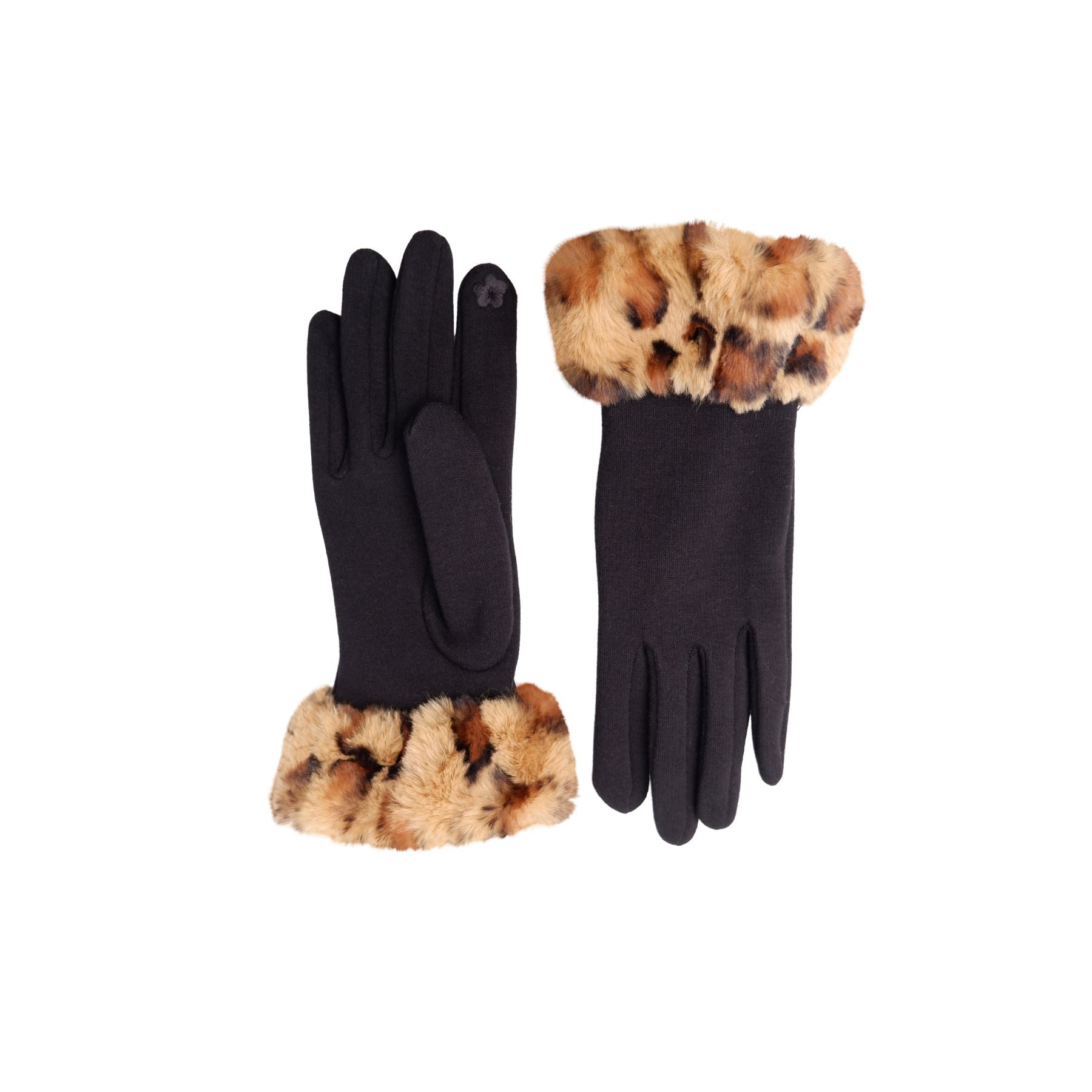 Linea Leo Gloves | Black Gloves & Mittens Black Colour 