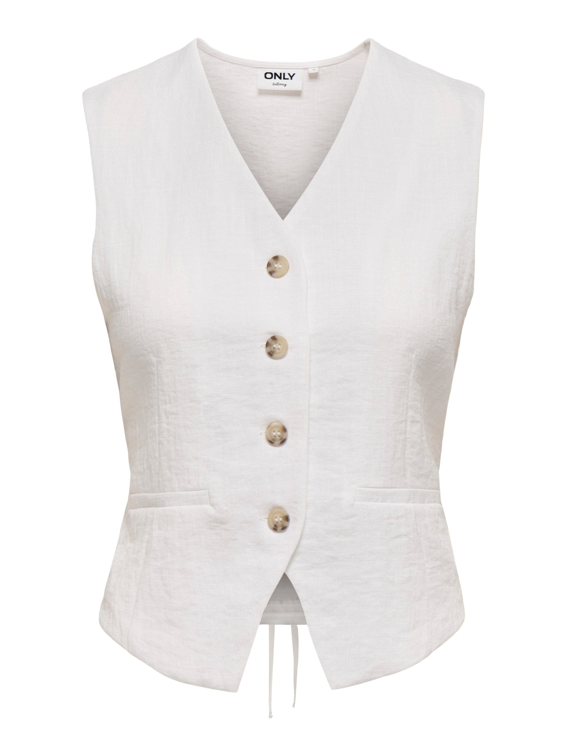 Lita Waistcoat | Bright White Waistcoat Only 