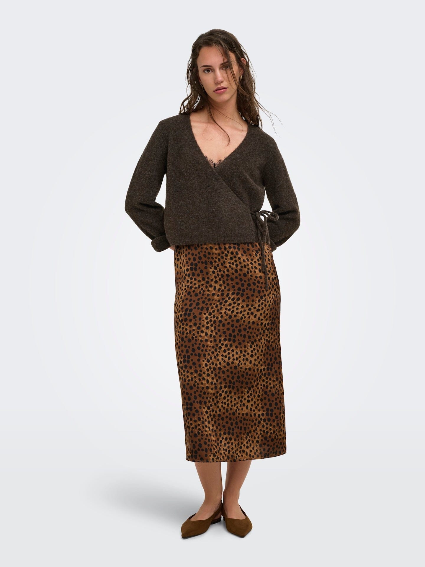 Liva Wrap Knit | Chocolate Torte Jumper Only 