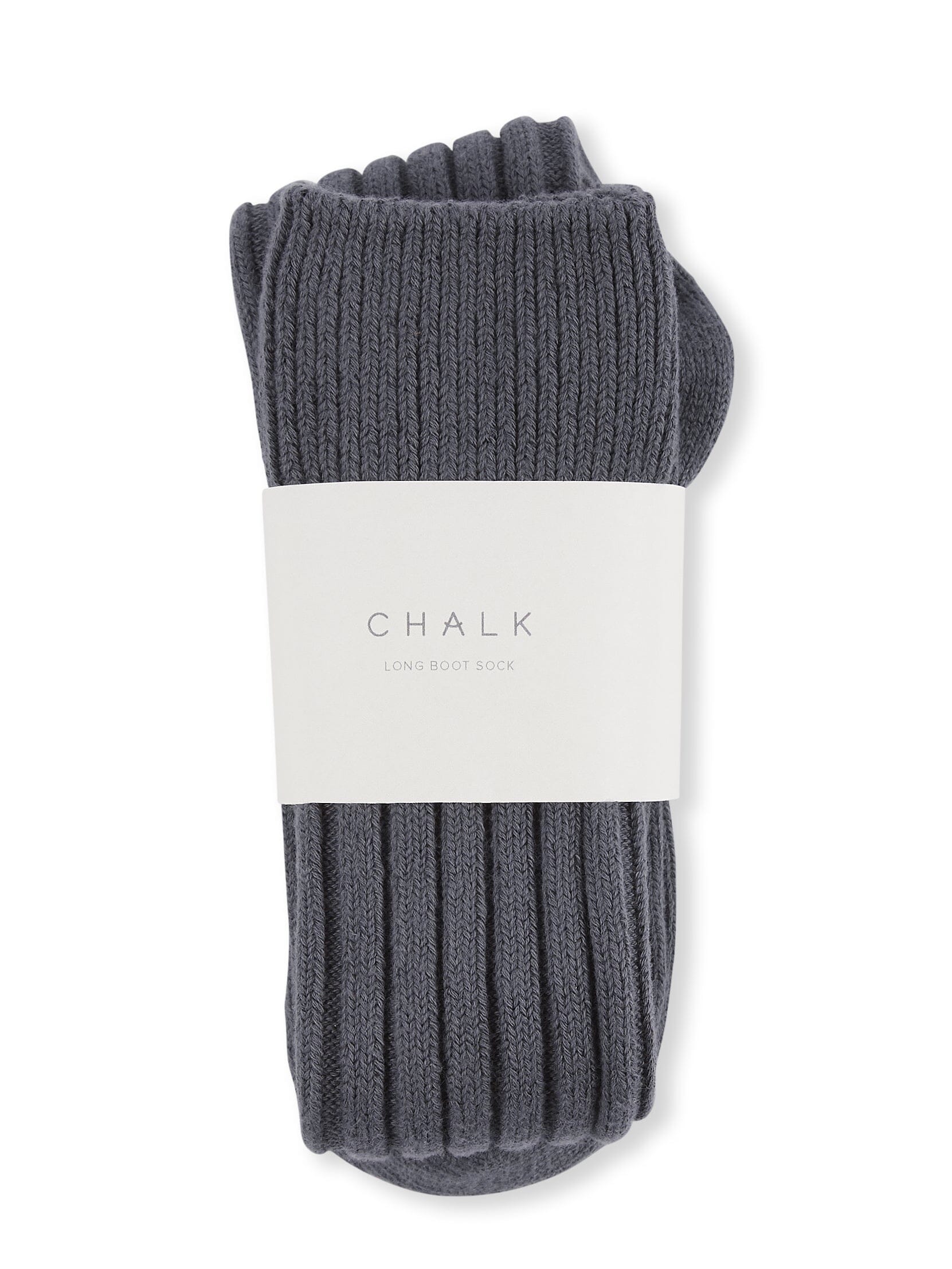 Long Boot Sock | 2 Colours Socks Chalk Charcoal 