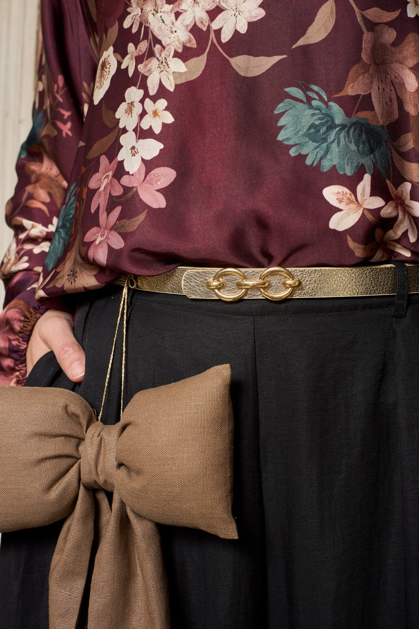Lotus Belt | 3 Colours Belt Black Colour 