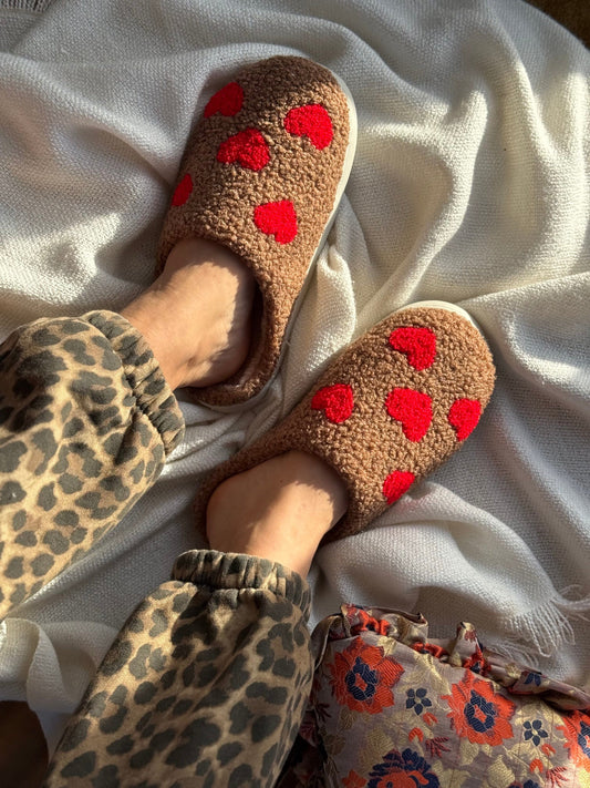 Love Slippers | 2 Colours Slippers Black Colour 