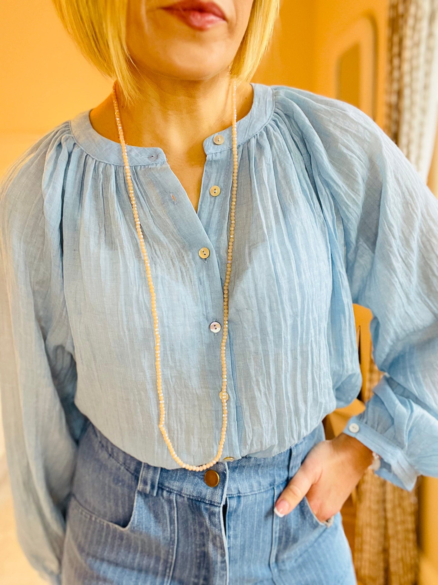 Lucie Shirt | 4 Colours Blouse French Edit Blue S 