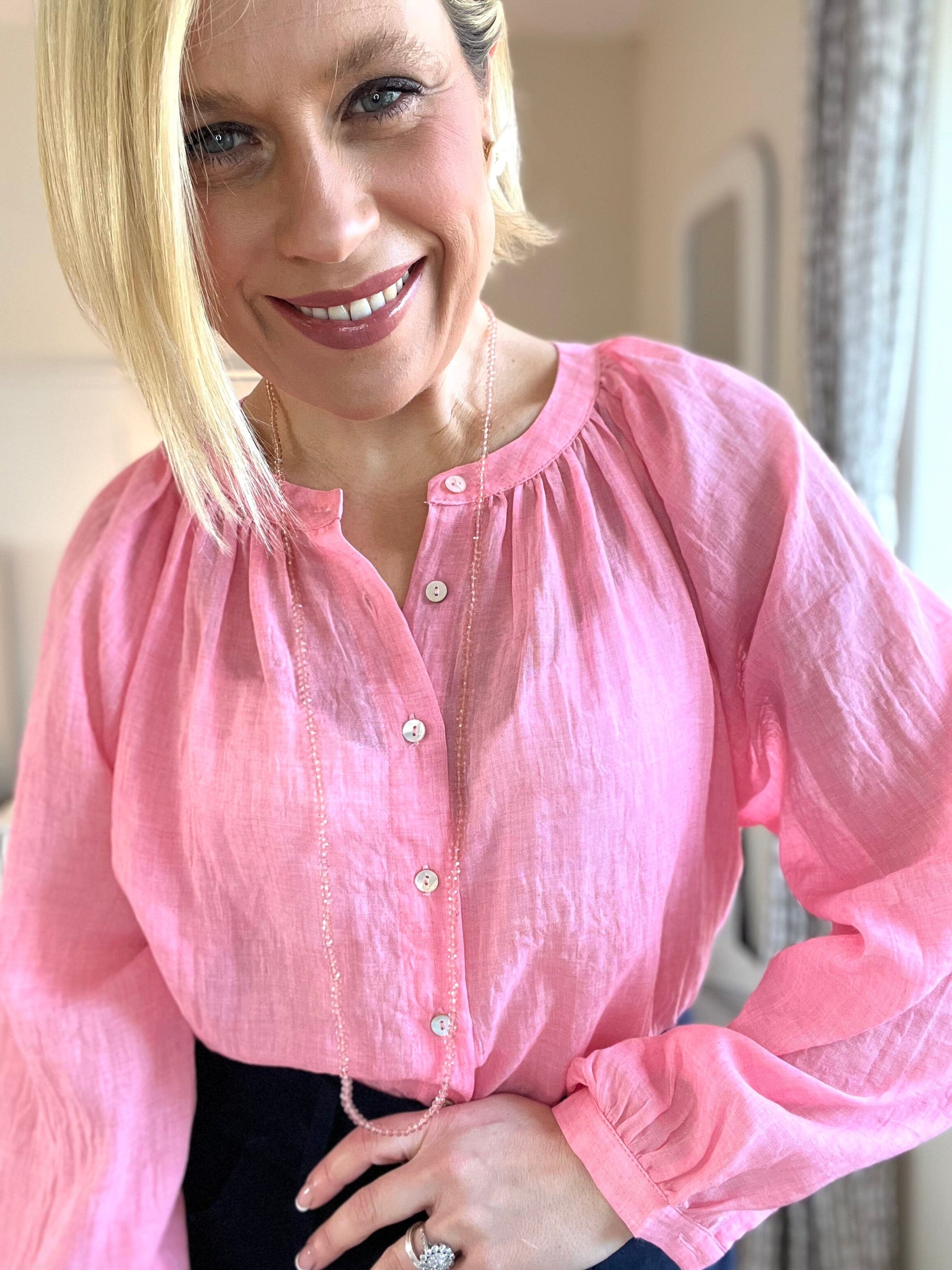 Lucie Shirt | 4 Colours Blouse French Edit Rose XS 