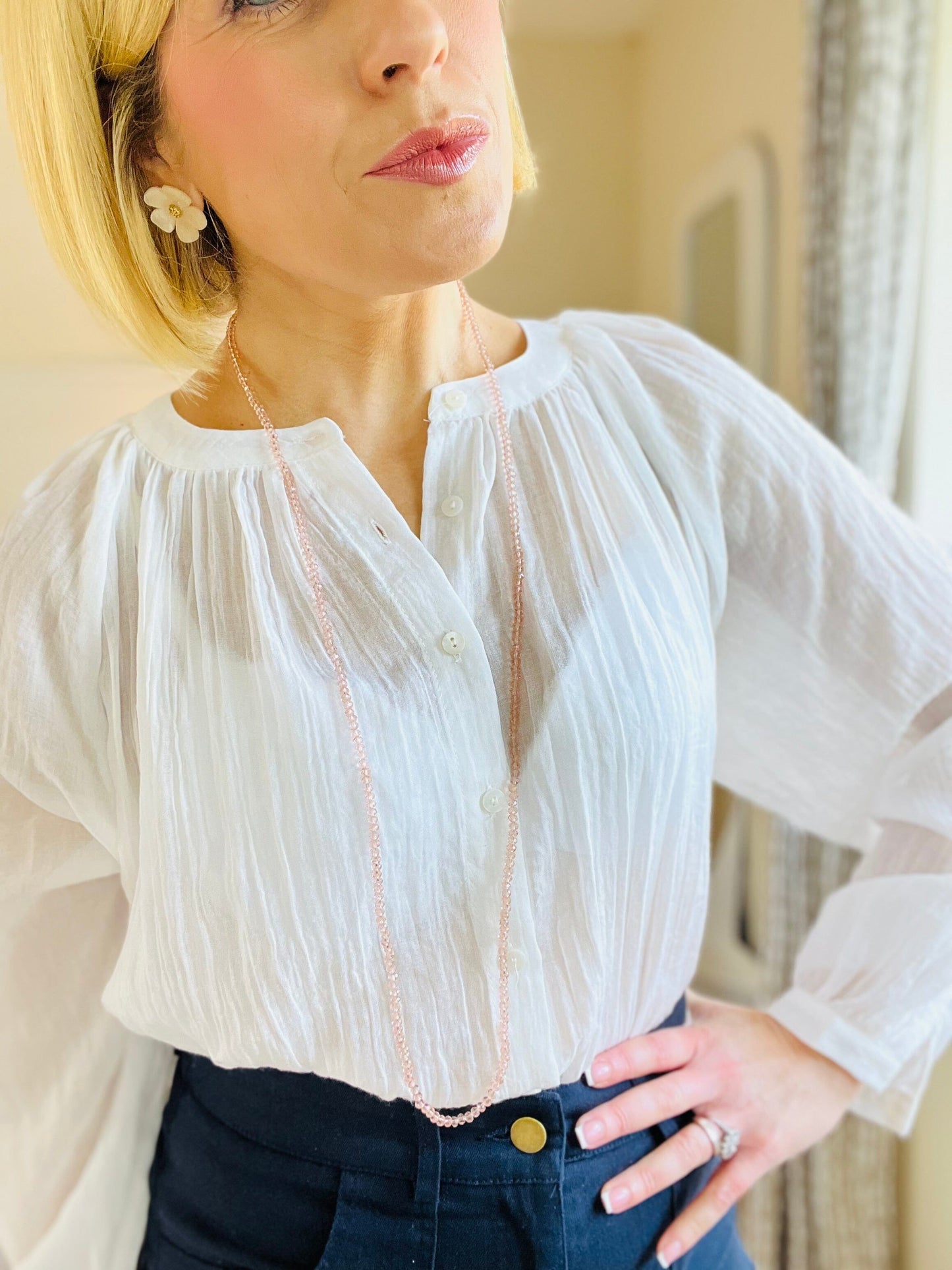 Lucie Shirt | 4 Colours Blouse French Edit White XS 