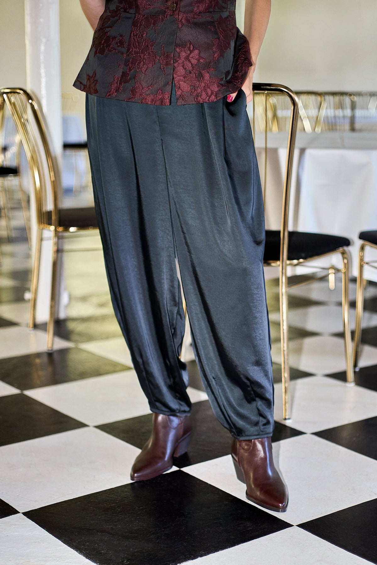 Lucinda Balloon Pants | 2 Colours Trousers Black Colour 