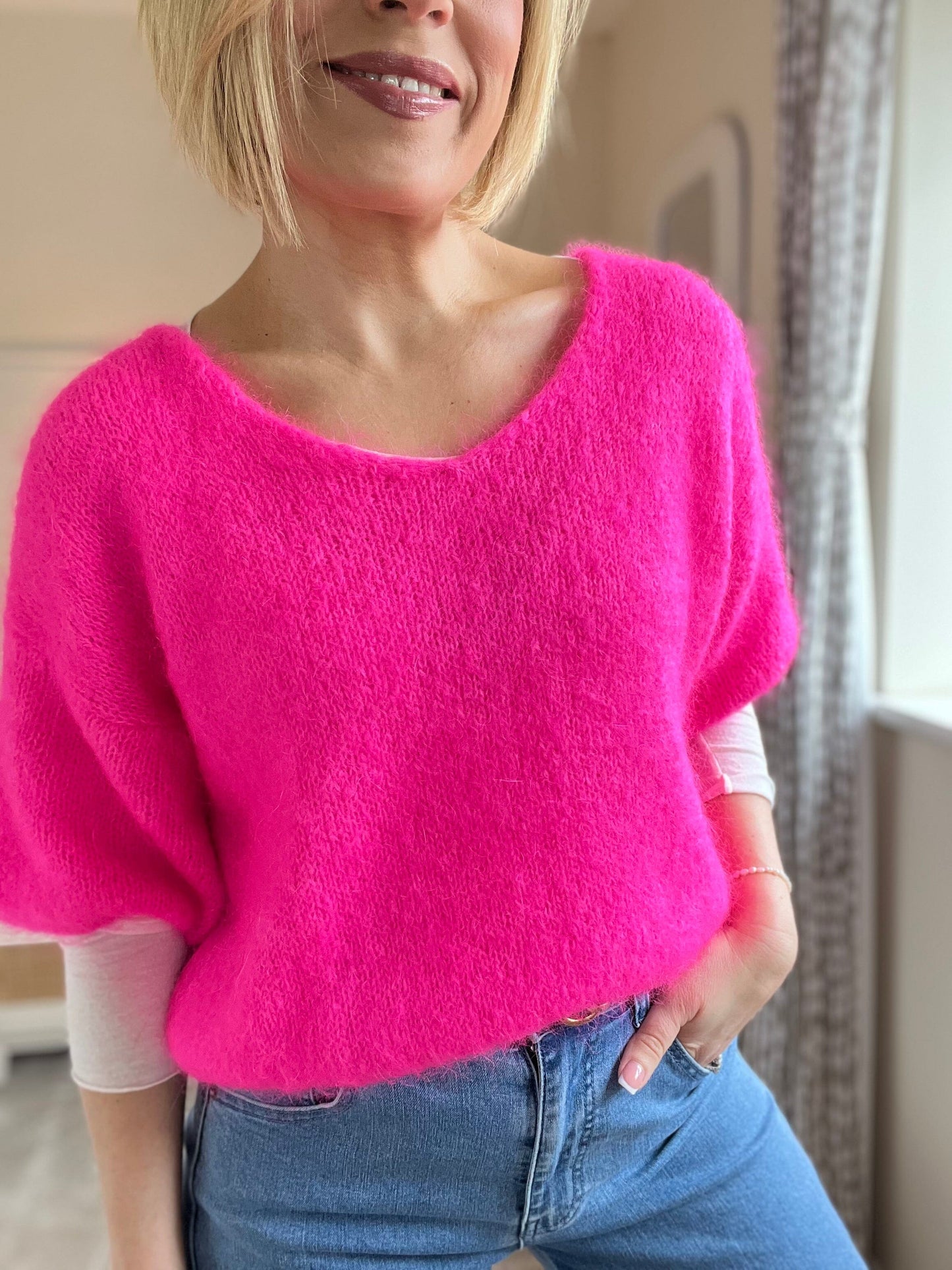 Lulu Mohair Vest | Multiple Colours Knitwear French Edit Fuchsia 
