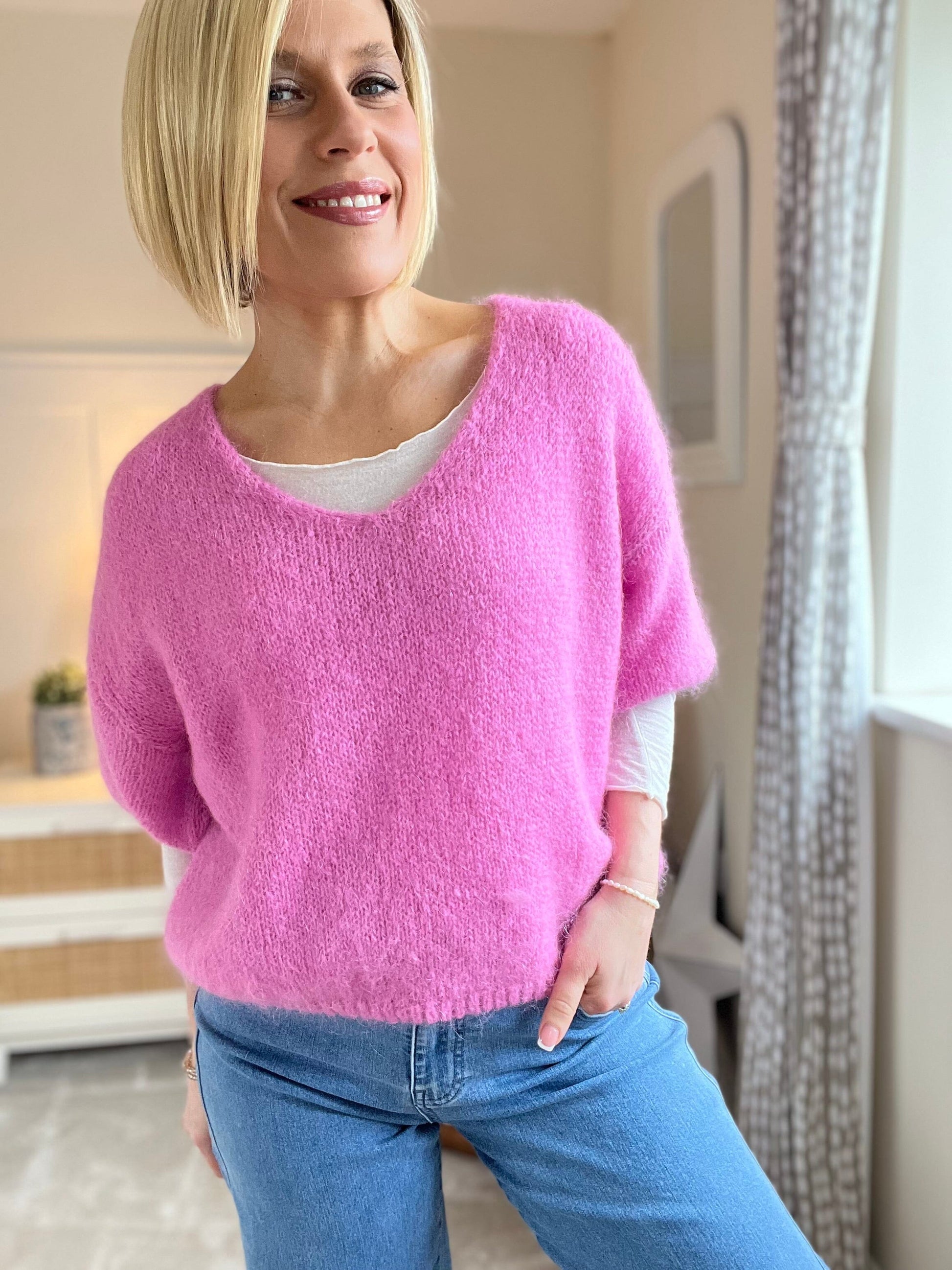 Lulu Mohair Vest | Multiple Colours Knitwear French Edit Rose 