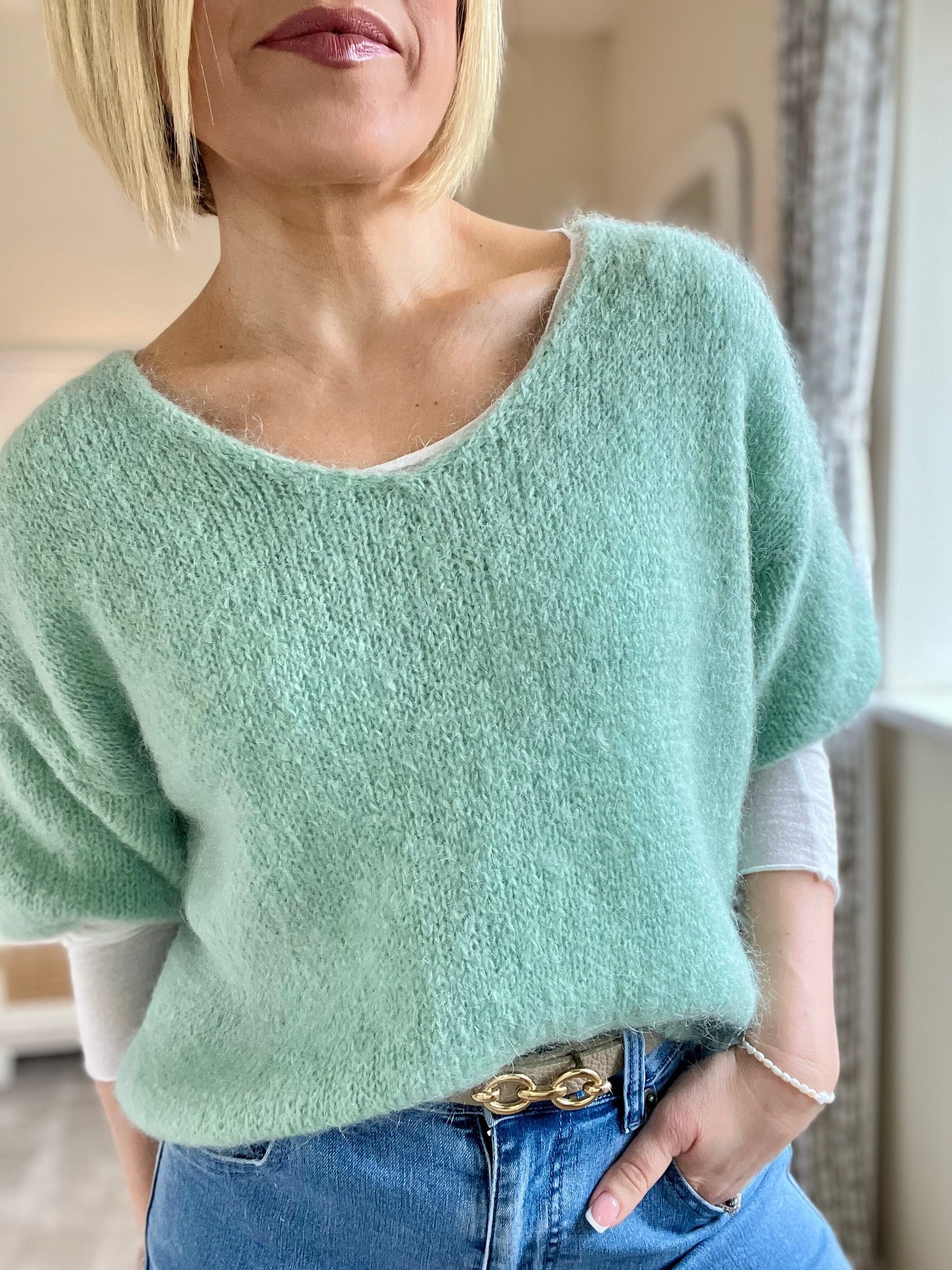 Lulu Mohair Vest | Multiple Colours Knitwear French Edit Sage Green 