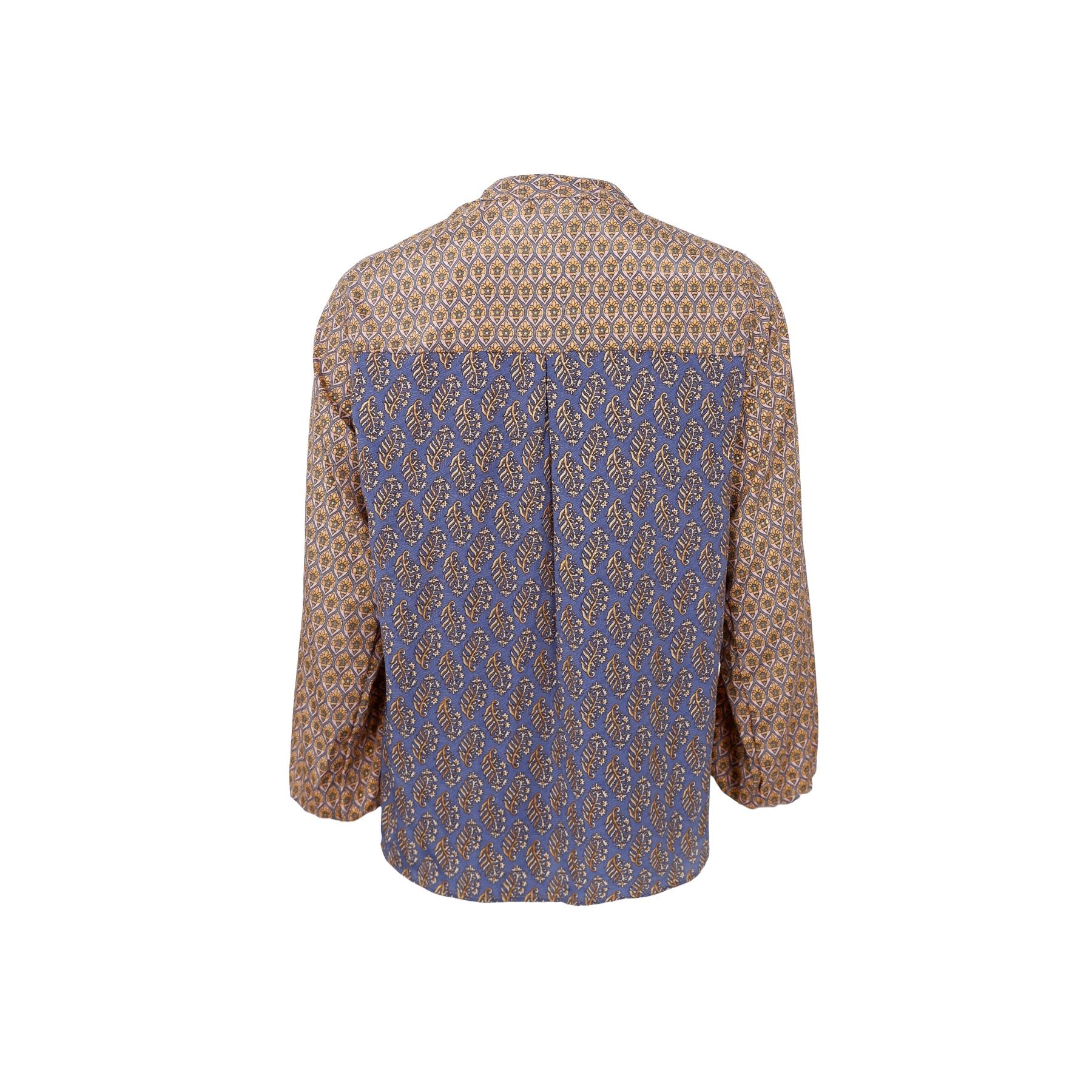 Luna Blouse | Golden Multi Blouse Black Colour 