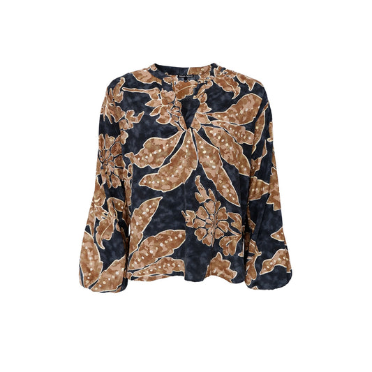 Luna Blouse | Lily Bronze Blouse Black Colour 