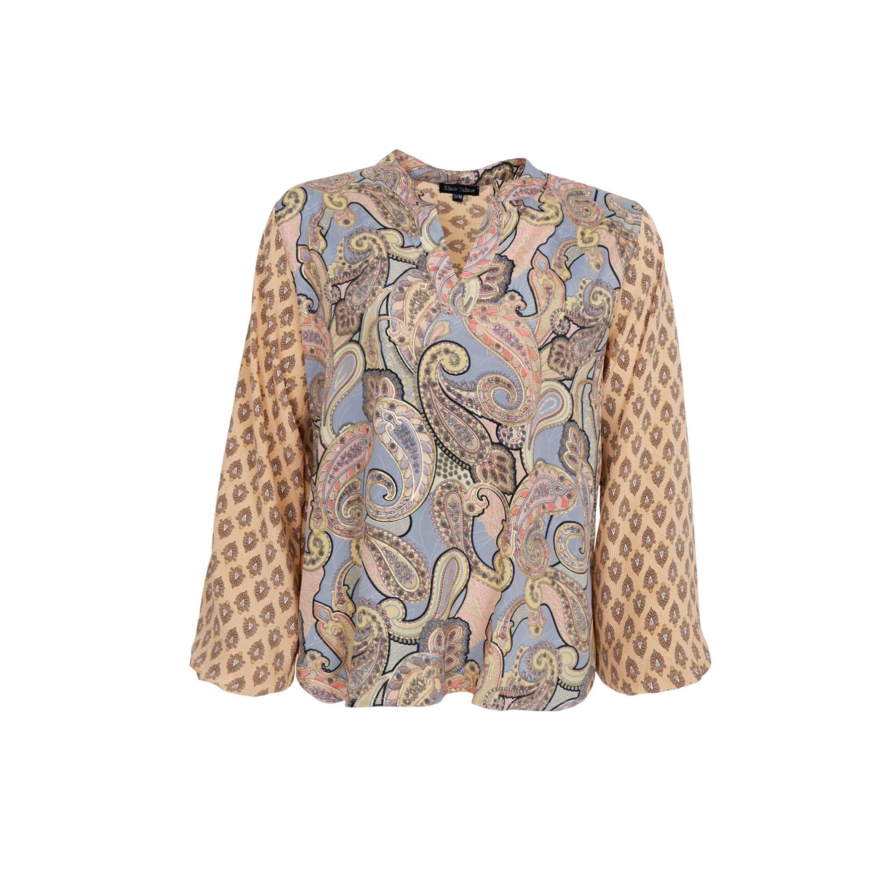 Luna Blouse | Paradise Sky Mix Blouse Black Colour 