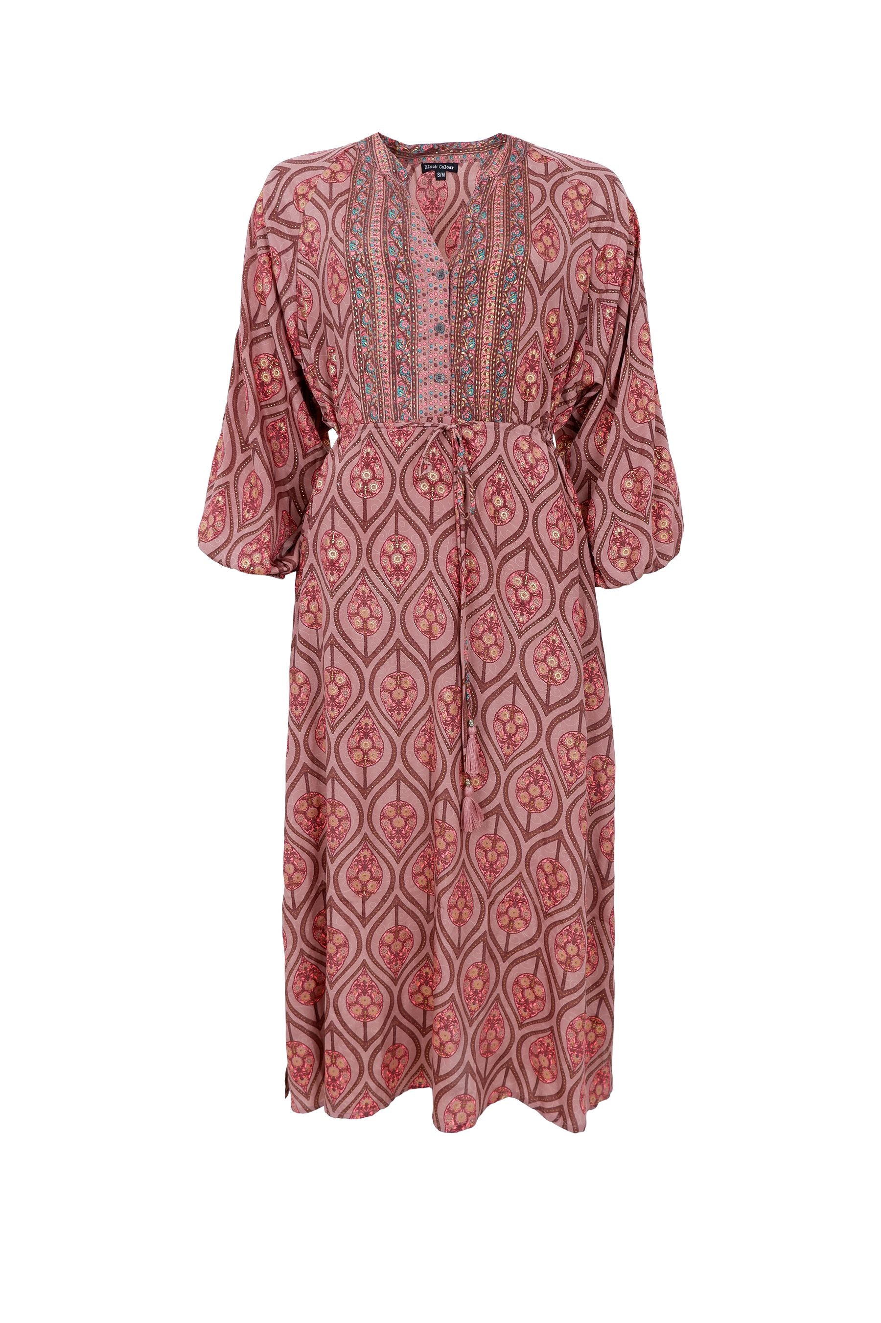 Luna Raglan Dress | Powder Tulip Dresses Black Colour 