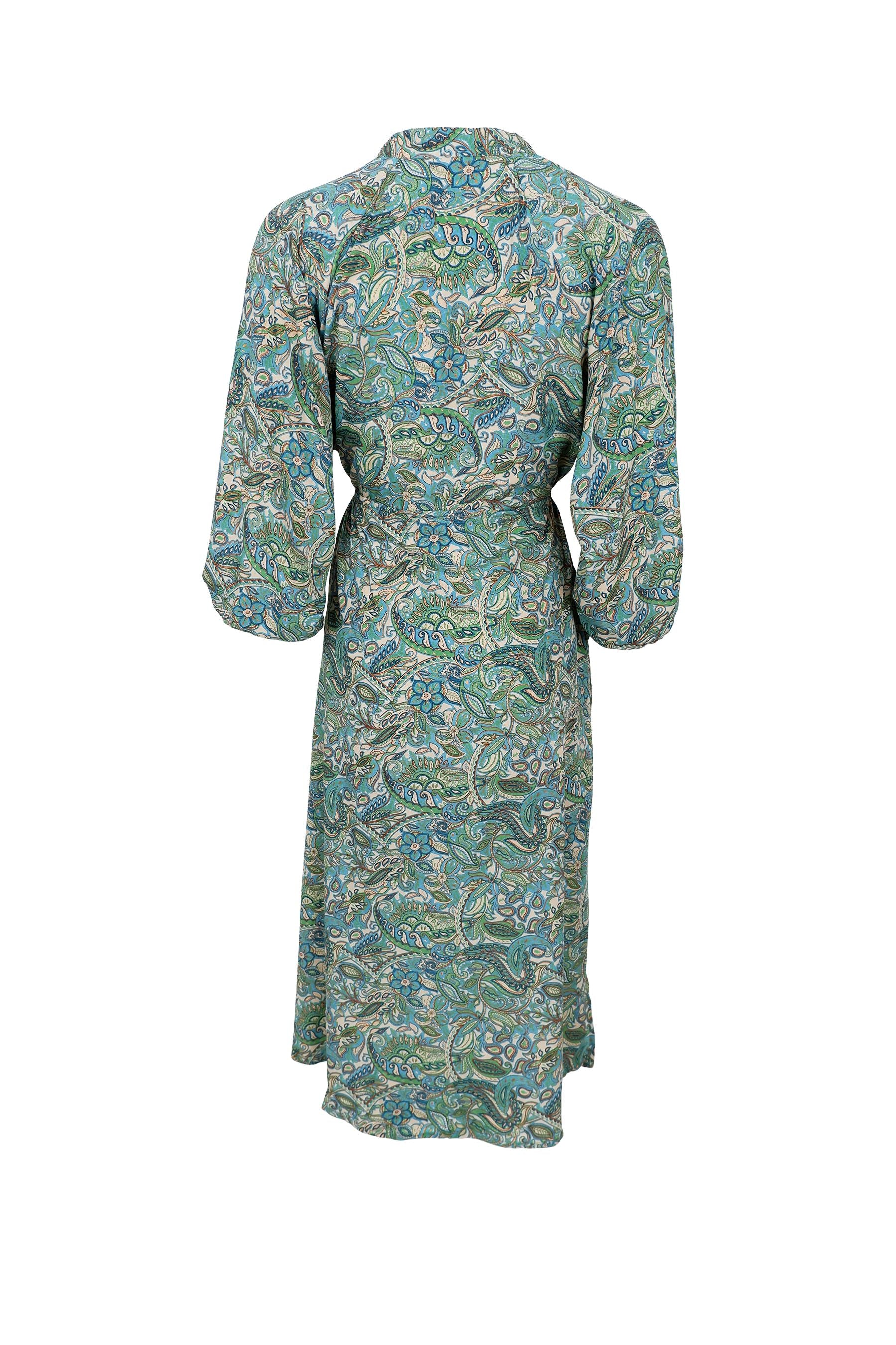 Luna Raglan Dress | Sea Green Dresses Black Colour 