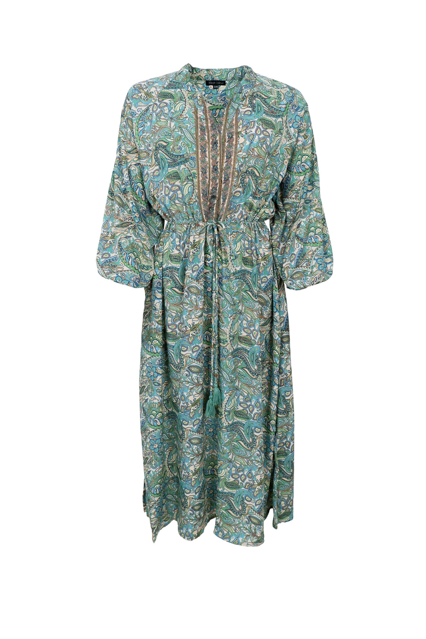 Luna Raglan Dress | Sea Green Dresses Black Colour 