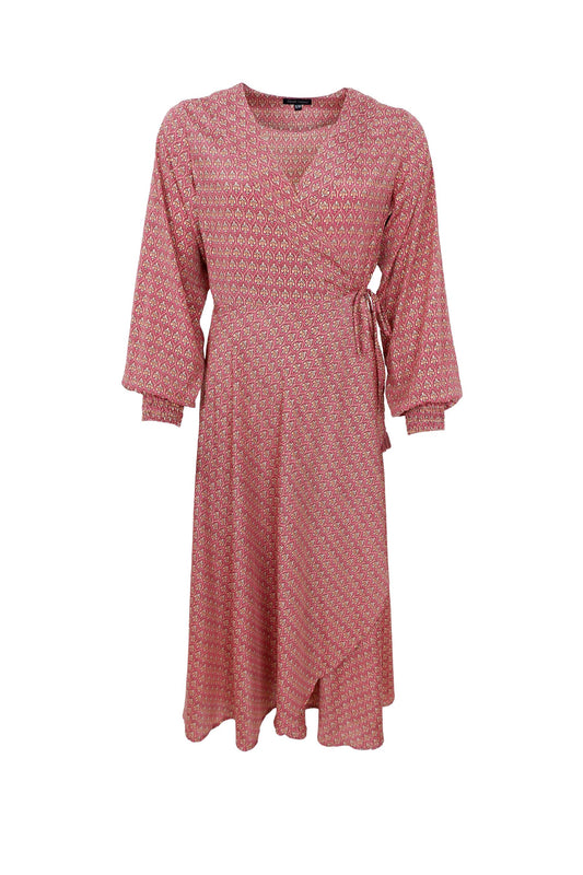 Luna Wrap Dress | Indie Berry Dresses Black Colour 