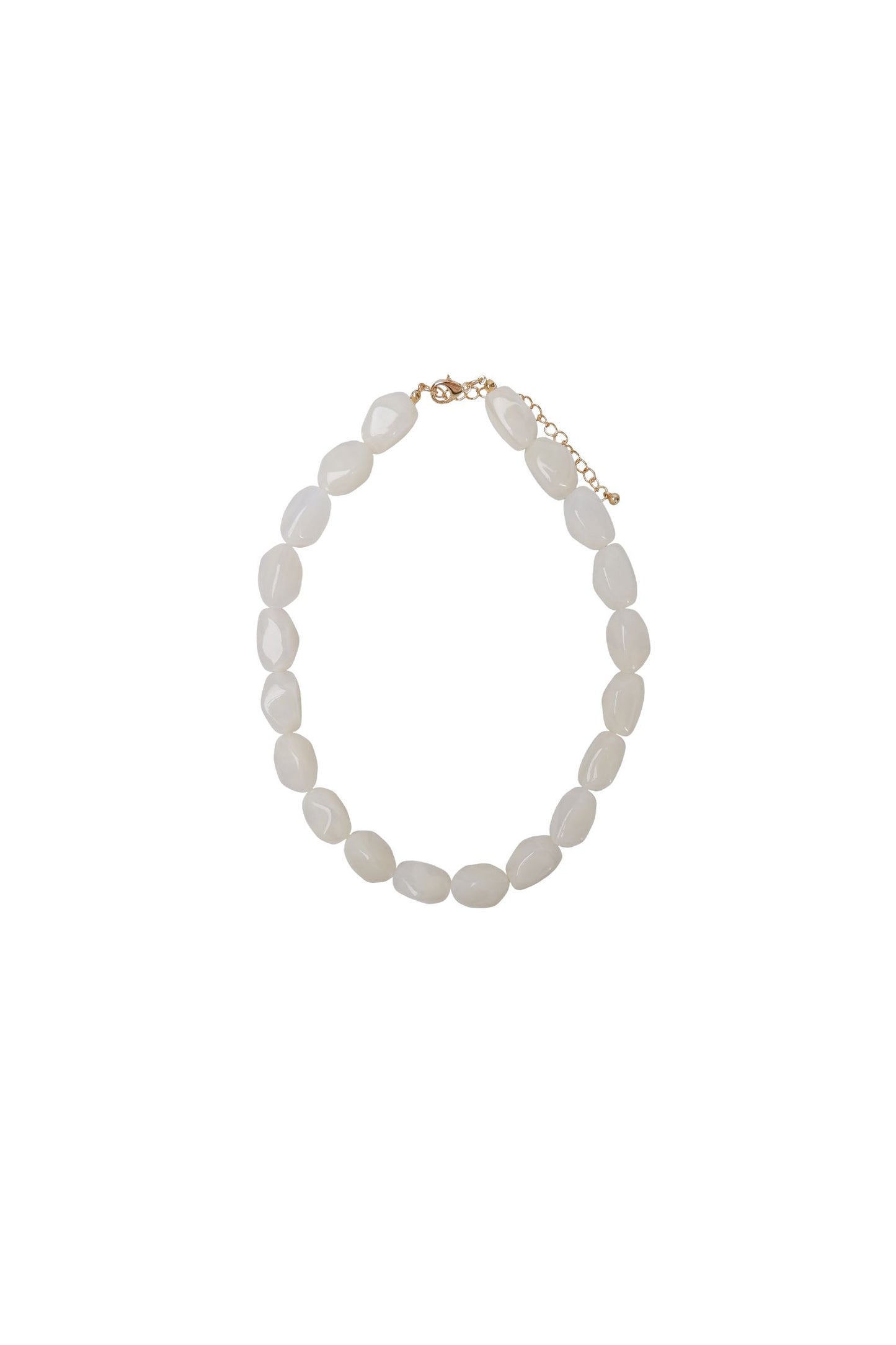 Lyon Necklace | White Necklaces Black Colour 