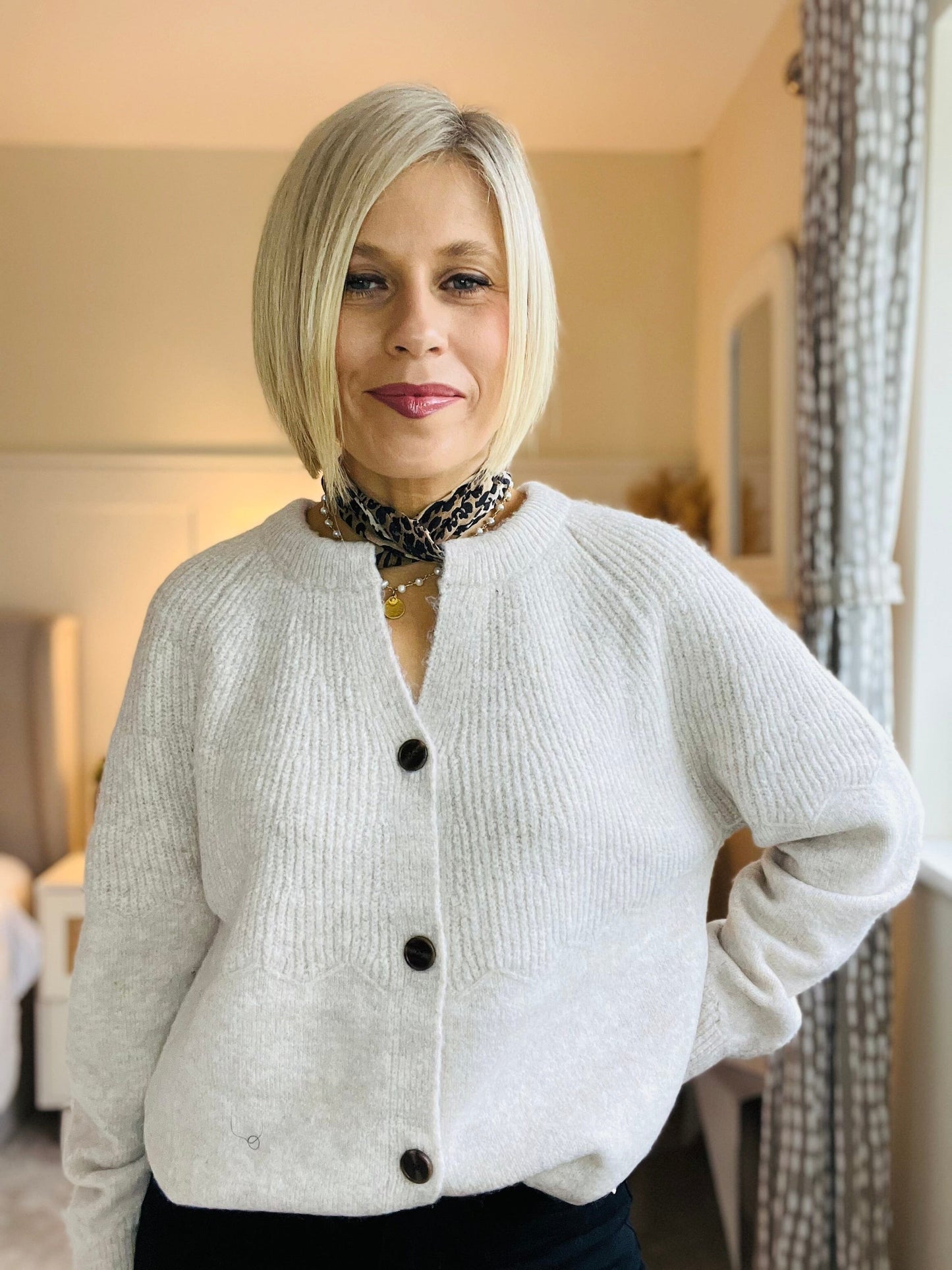 Macie Cardigan | 2 Colours Knitwear Parisienne Collection 