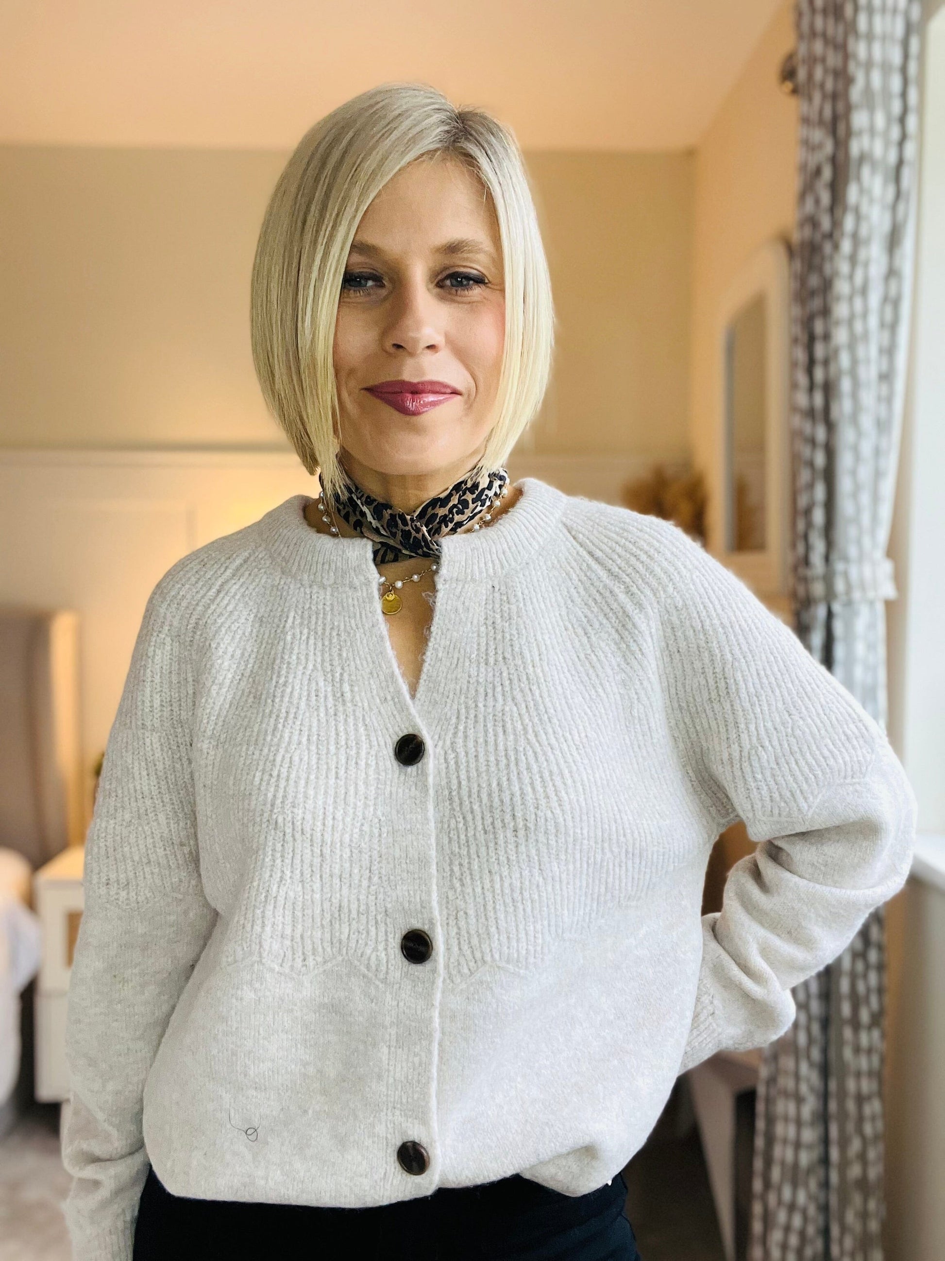 Macie Cardigan | 2 Colours Knitwear Parisienne Collection 