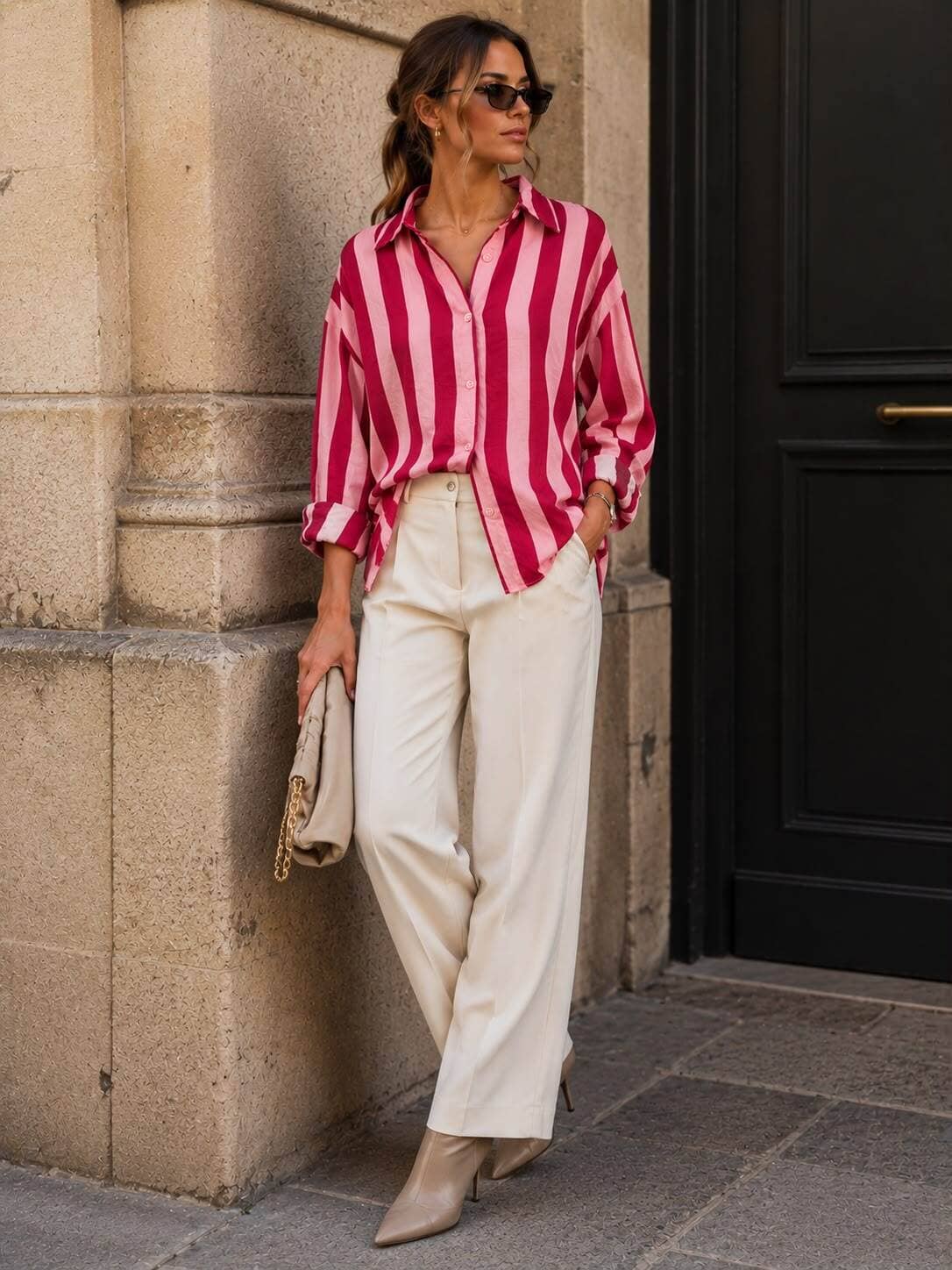 Maddy Stripe Shirt | 4 Colours Shirt Parisienne Collection 