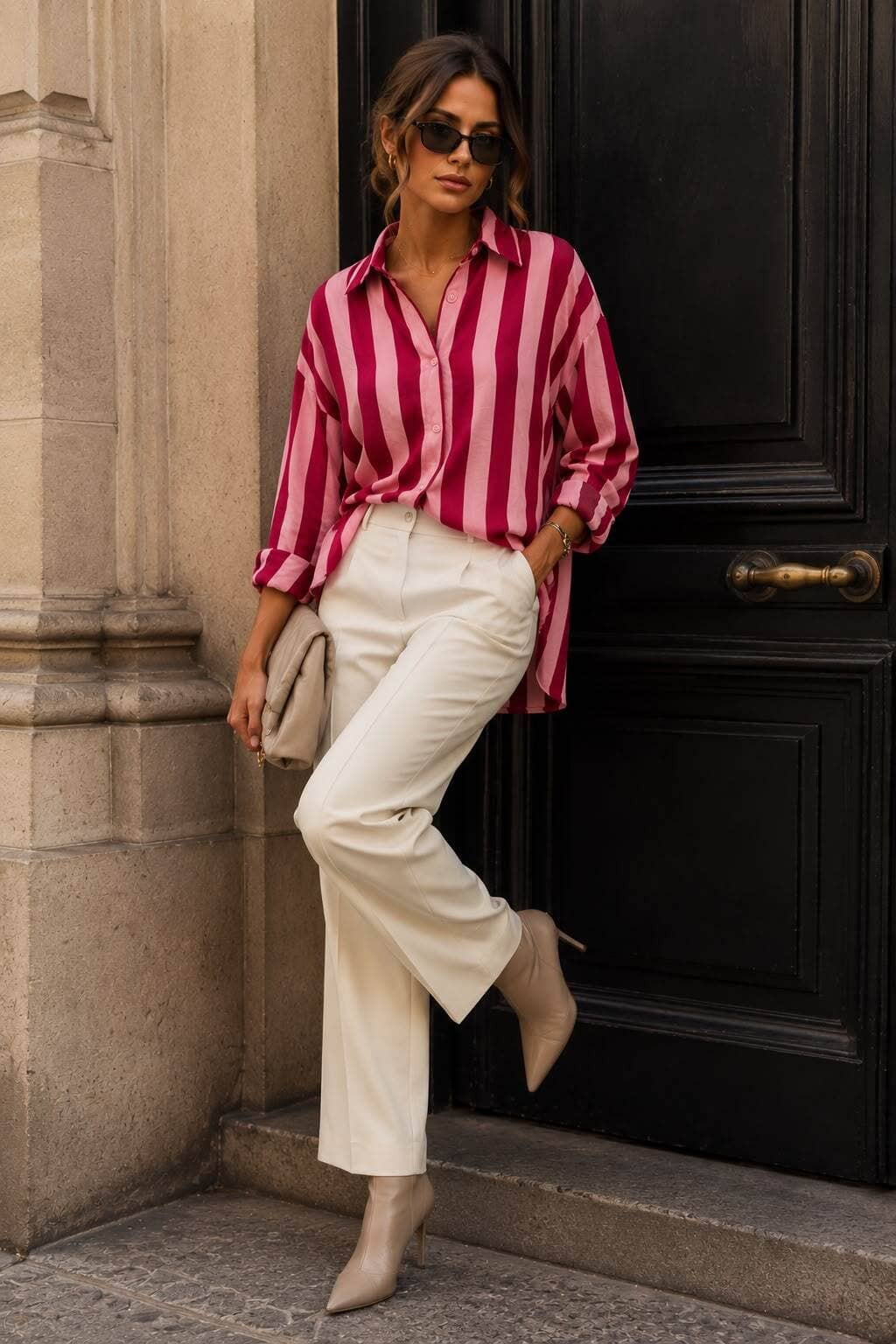 Maddy Stripe Shirt | 4 Colours Shirt Parisienne Collection 