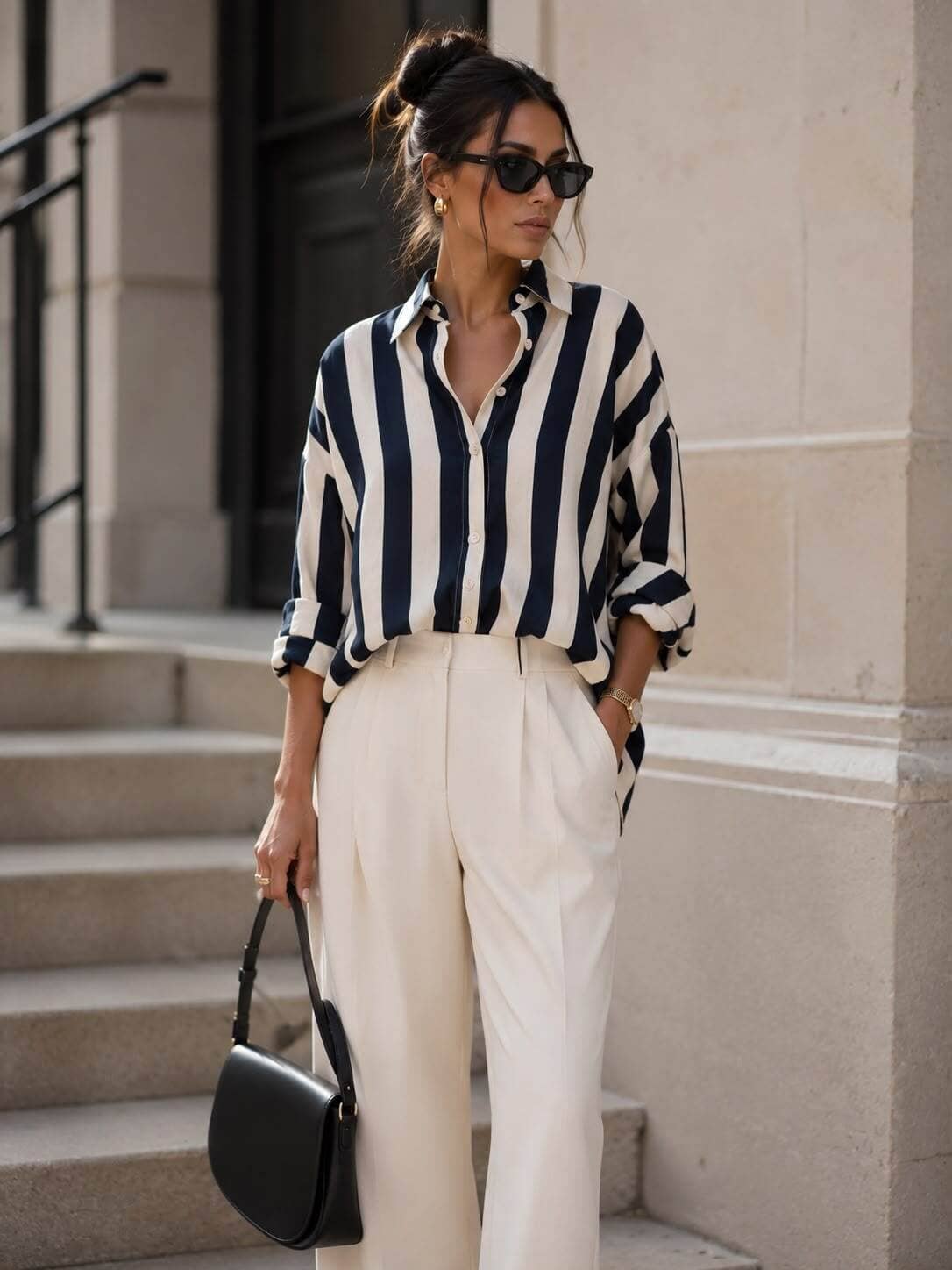 Maddy Stripe Shirt | 4 Colours Shirt Parisienne Collection 