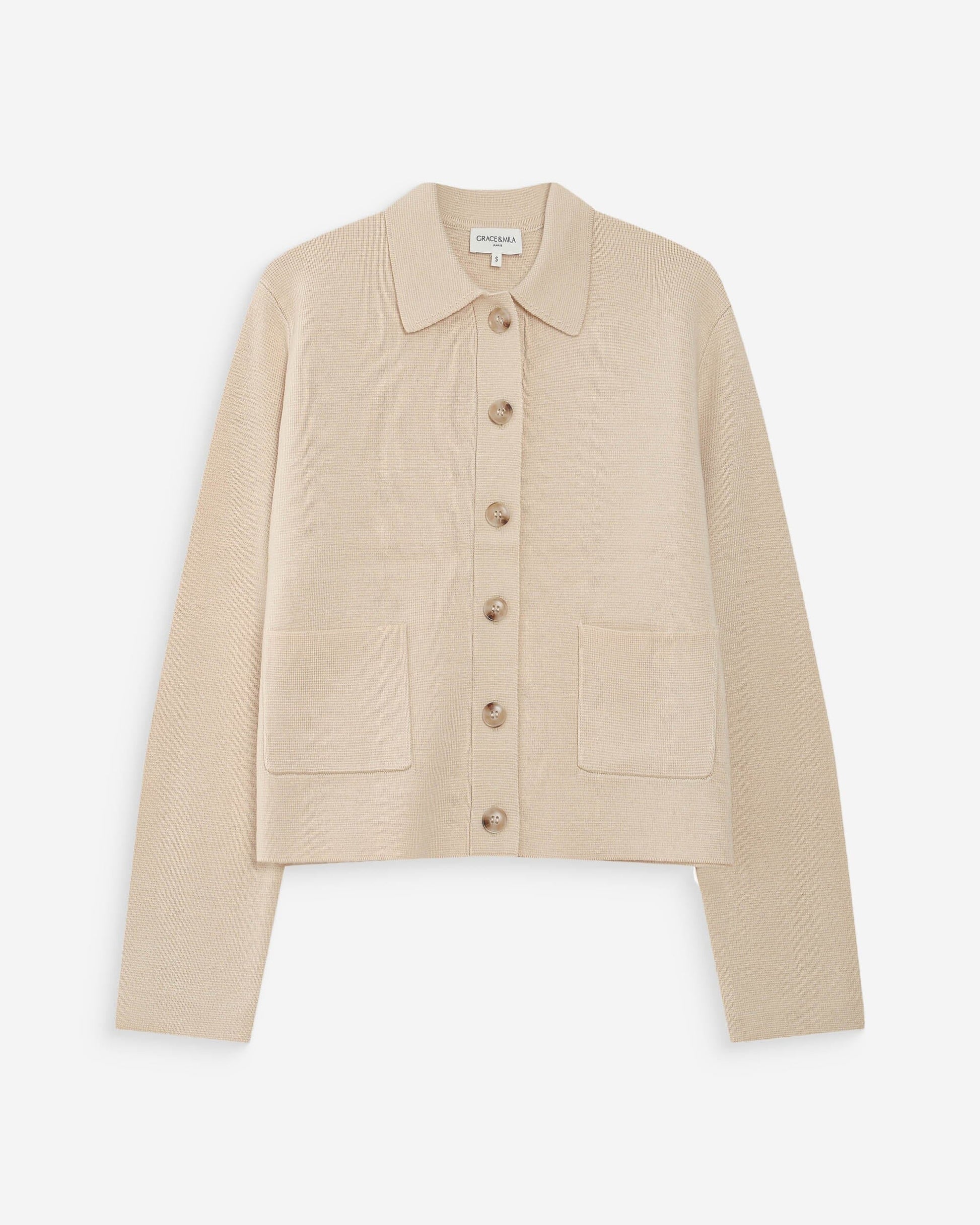 Maelys Cardigan | Almond Cardigan Grace and Mila 