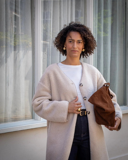 Maggie Coat | Cream Gilet Chalk 