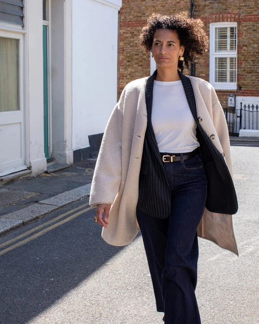 Maggie Coat | Cream Gilet Chalk 