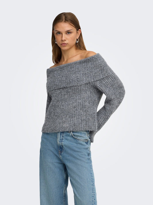 Maggie Knit | Medium Grey Jumper Only 