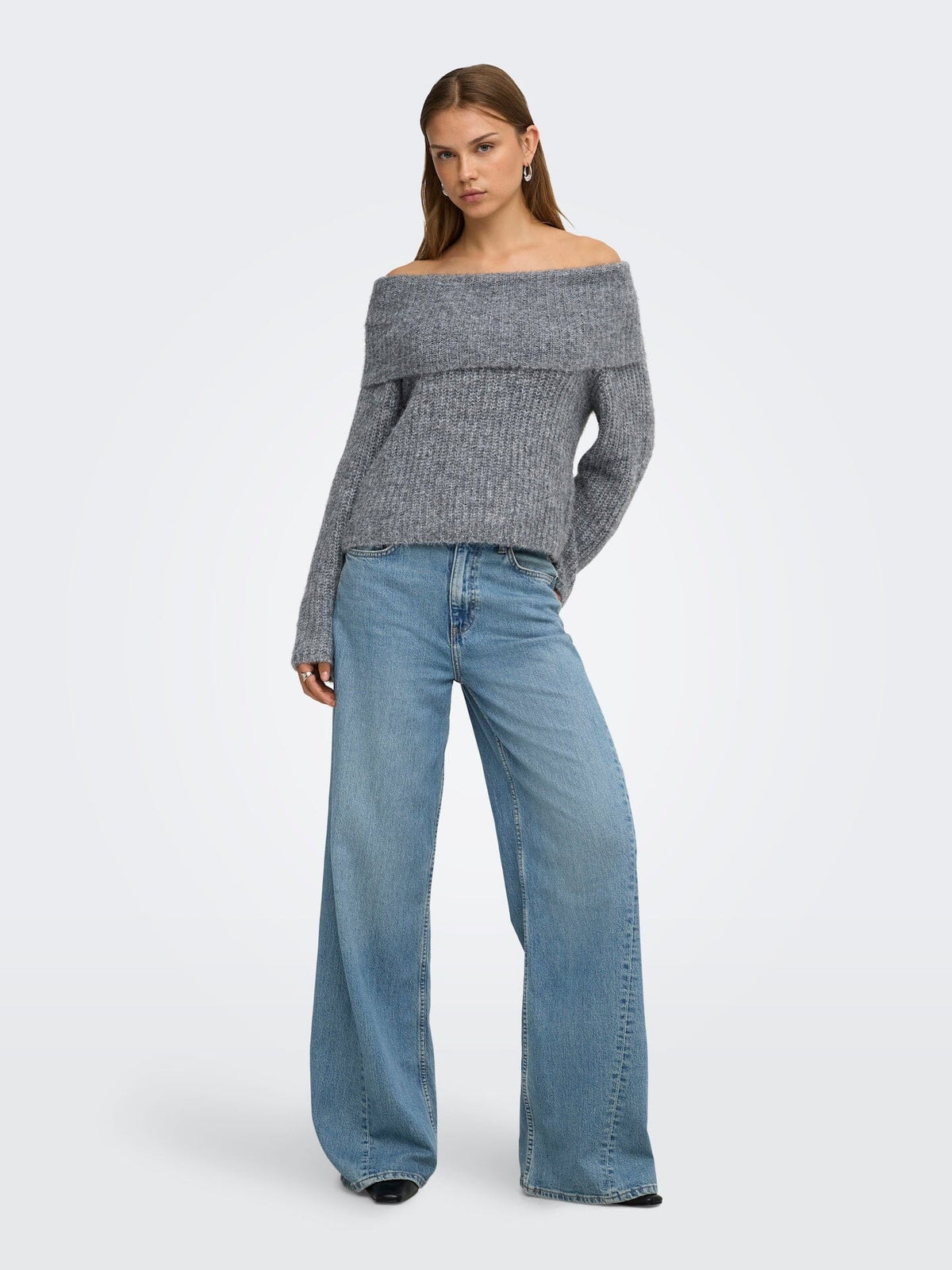 Maggie Knit | Medium Grey Jumper Only 