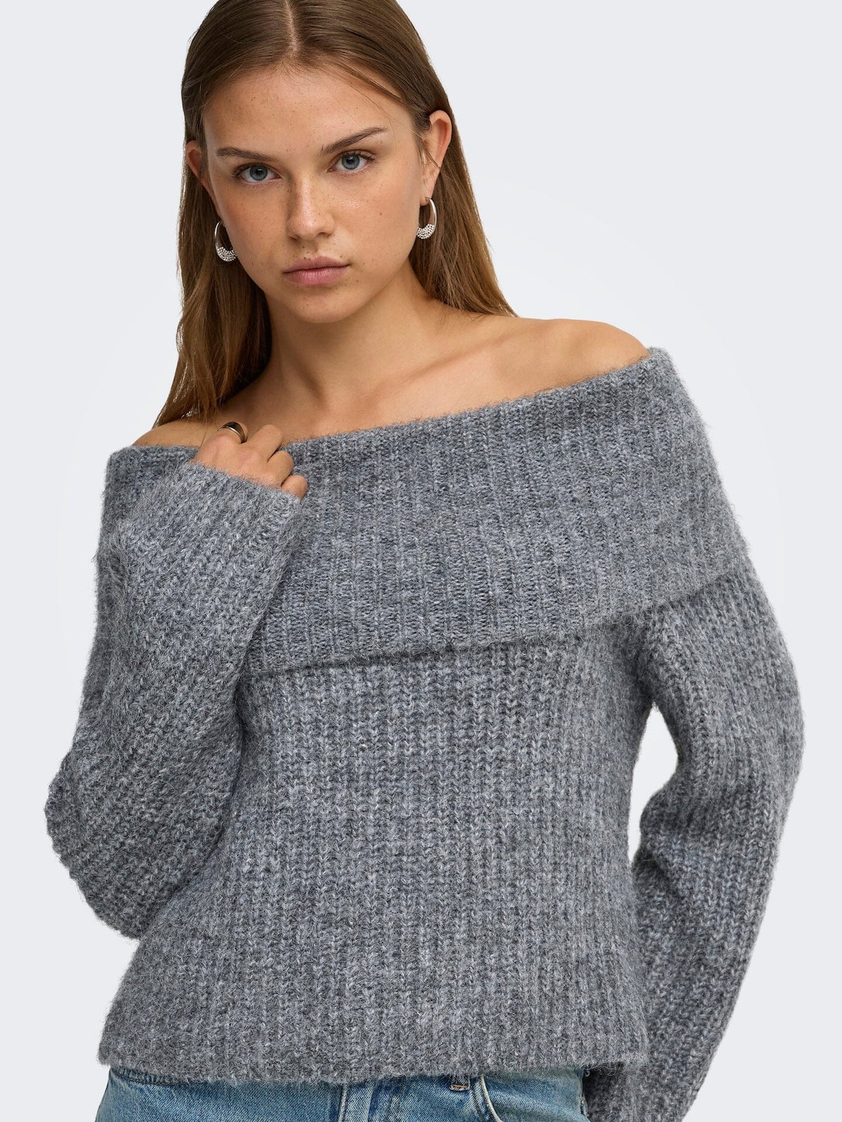 Maggie Knit | Medium Grey Jumper Only 
