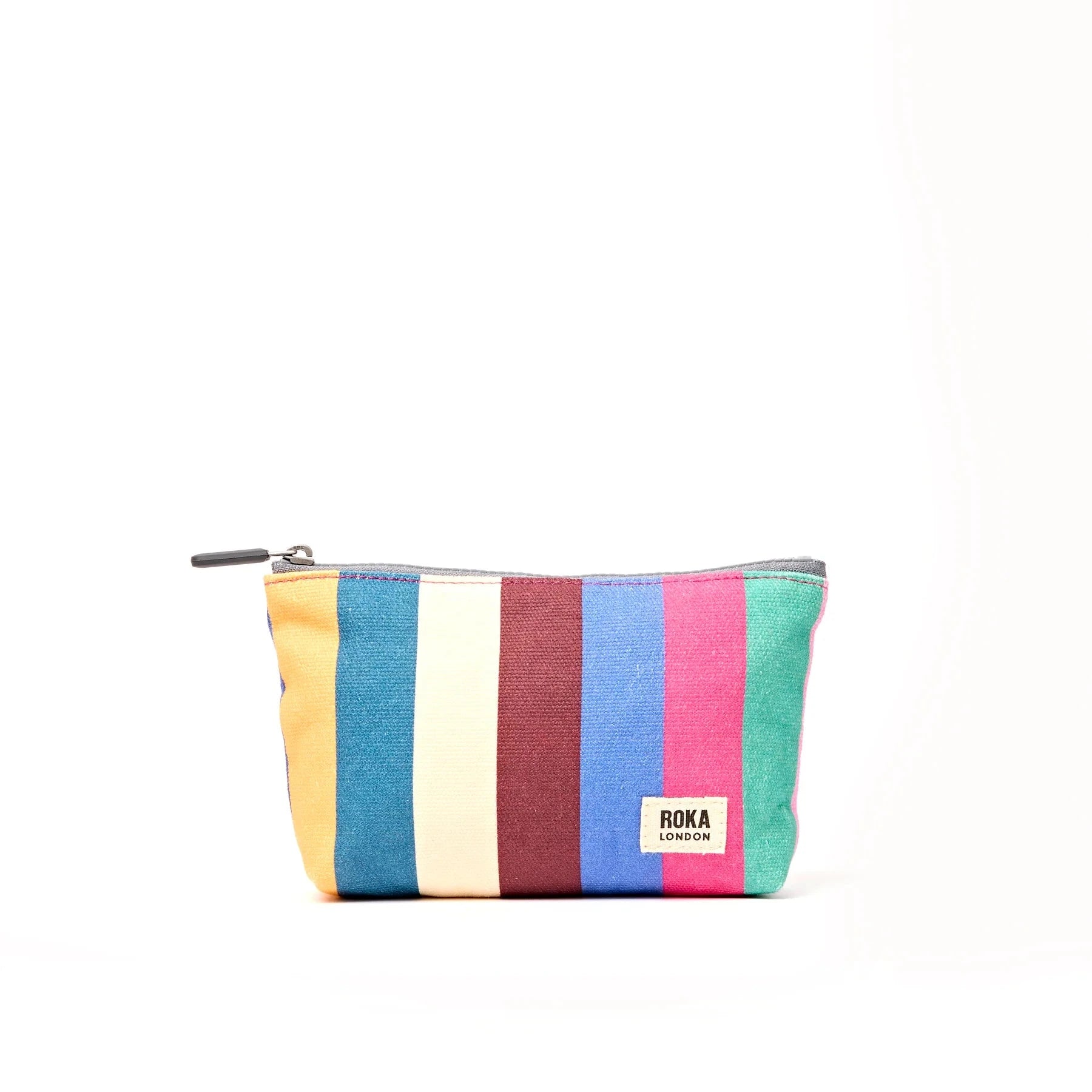 Maida Vale Medium Pouch | Wide Multi Stripe Backpacks Roka 