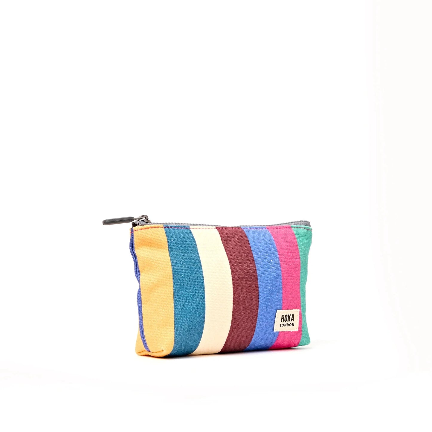 Maida Vale Medium Pouch | Wide Multi Stripe Backpacks Roka 