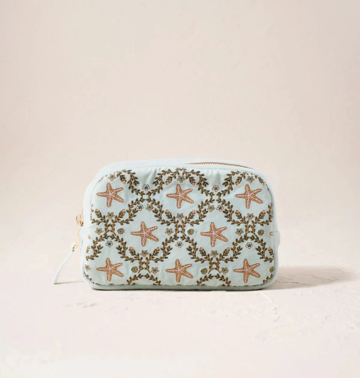 Make Up Bag | Starfish Garden | Ice Blue Make up Bag Elizabeth Scarlett 
