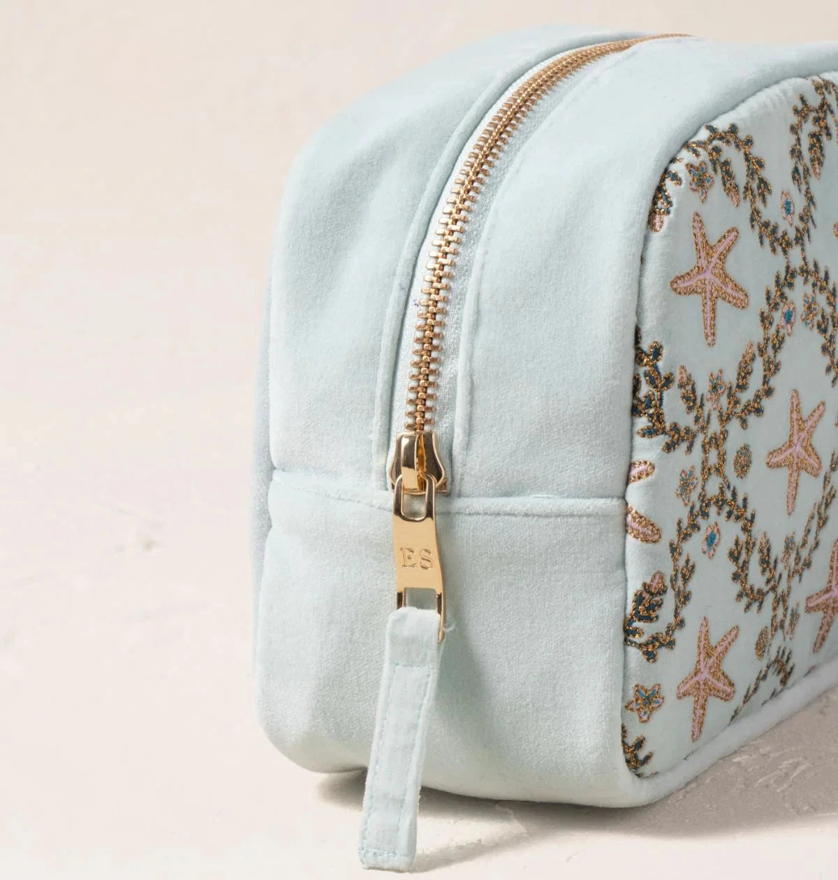 Make Up Bag | Starfish Garden | Ice Blue Make up Bag Elizabeth Scarlett 