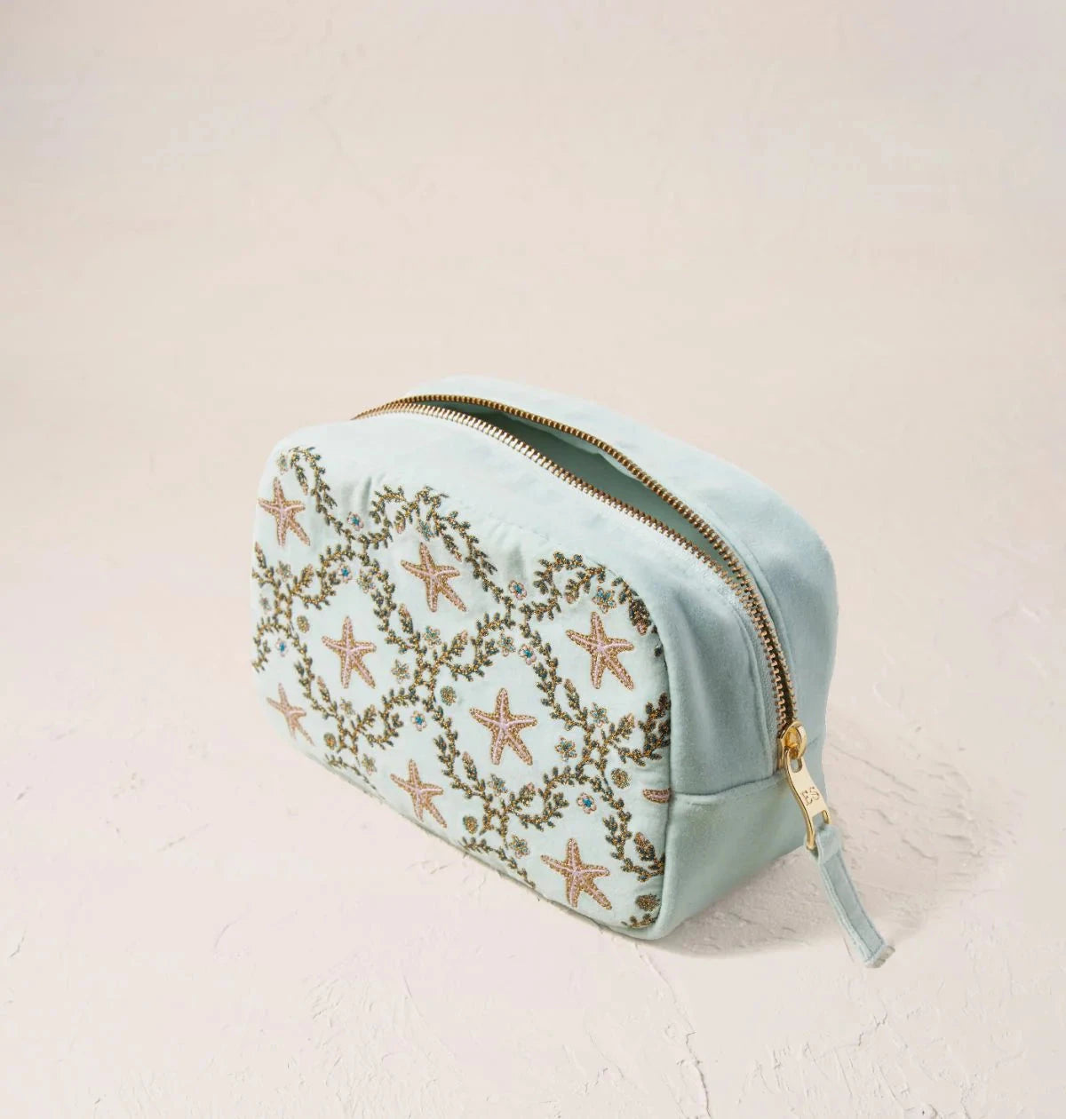 Make Up Bag | Starfish Garden | Ice Blue Make up Bag Elizabeth Scarlett 
