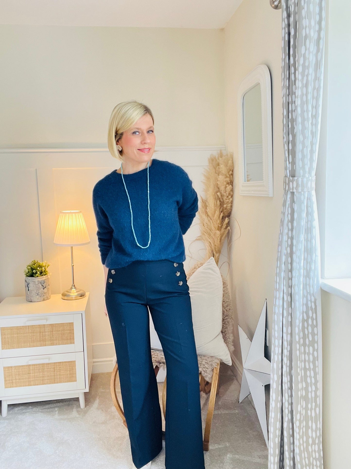 Manon Trousers | Navy Trousers French Edit 