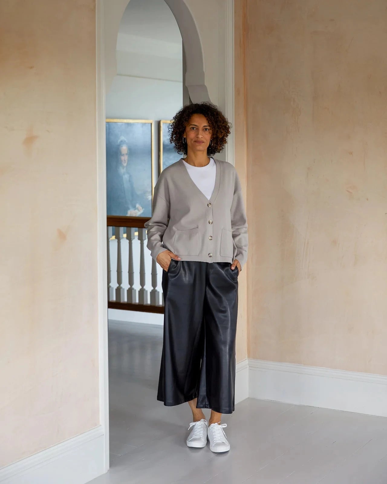 Margaret Cardigan | Putty Cardigan Chalk 