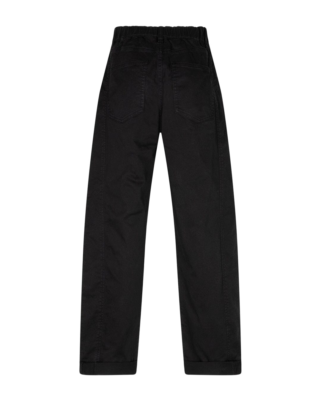 Margot Twill Trousers | Black Pants Red Button 