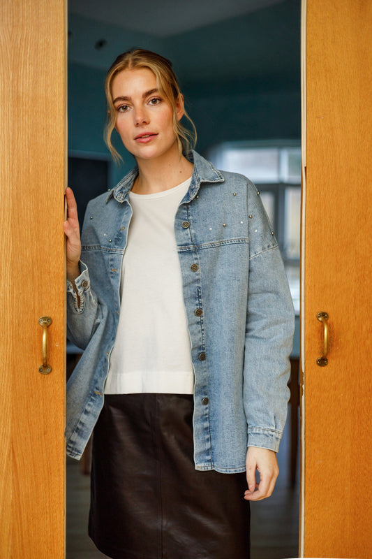 May Tee | White Shirts & Tops Black Colour 